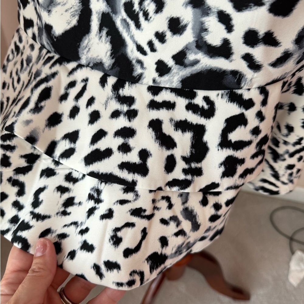 NWT Keepsake the label Borderline dress  fit and flare snow leopard print dress - Picture 14 of 14